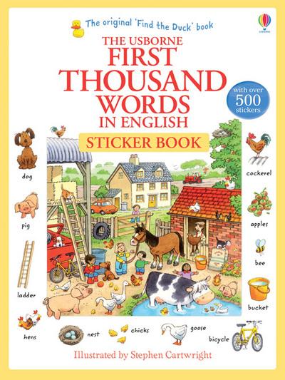 First Thousand Words in English Sticker Book P/B