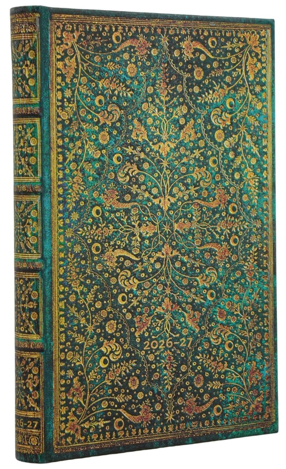 Paperblanks 26/27 Emerald Flower Horizontal Mini