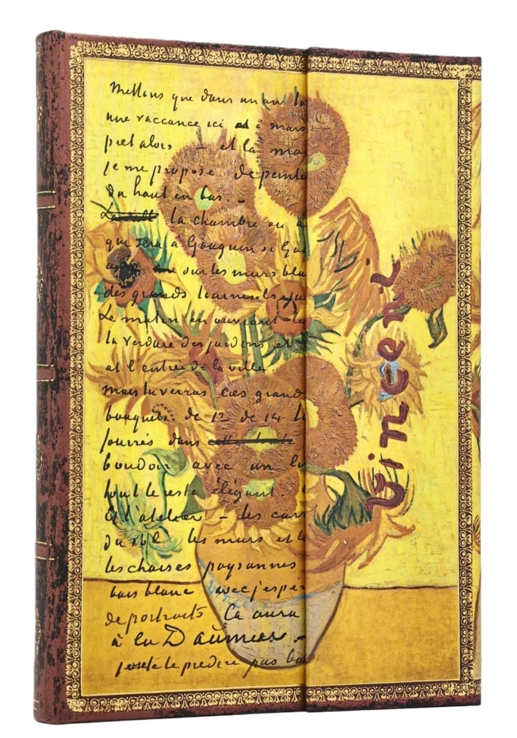 Paperblanks Van Gogh Sunflowers Midi Lined Hardcover Journal