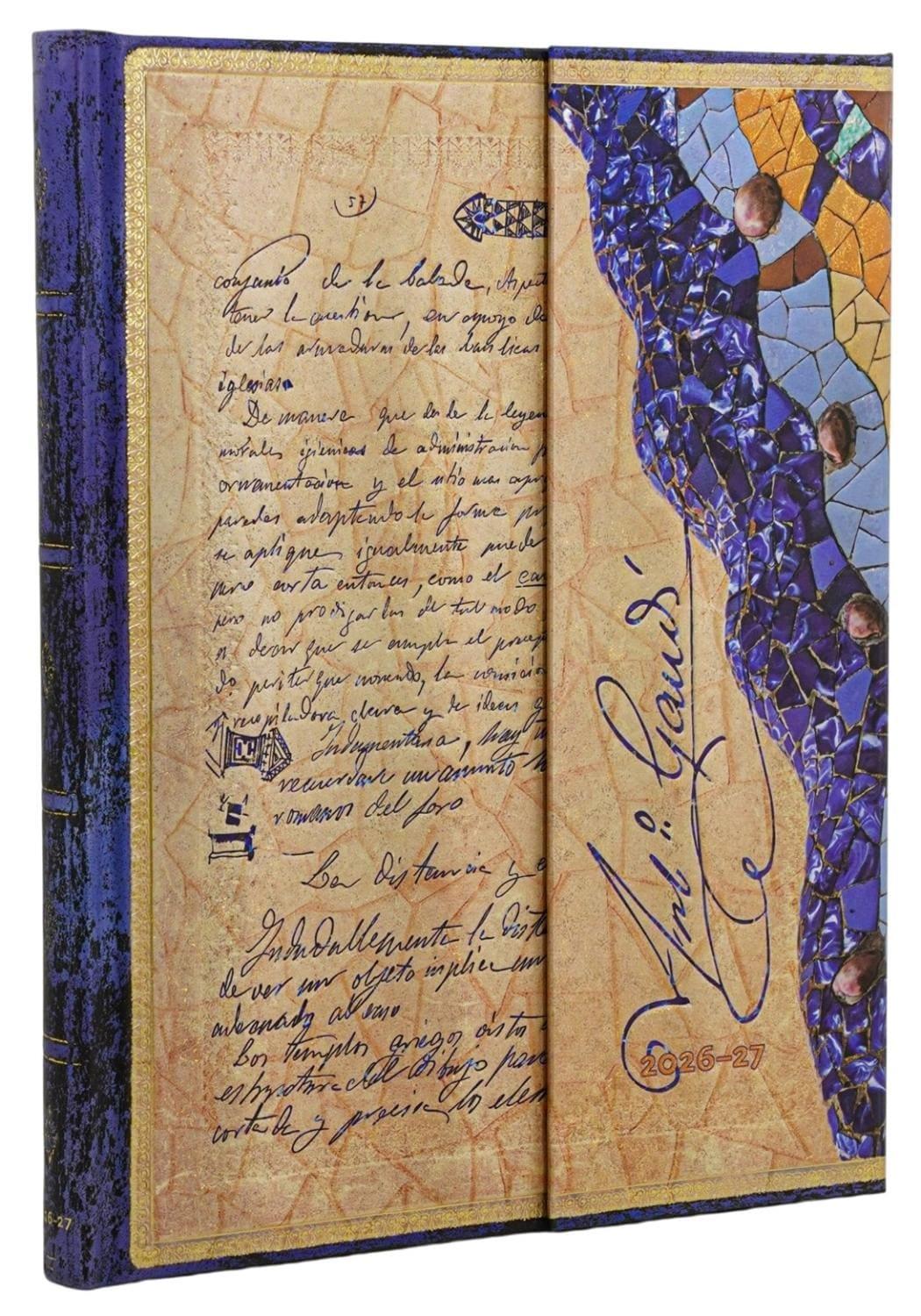 Paperblanks  Gaudi The Manuscript of Reus Vertical Ultra