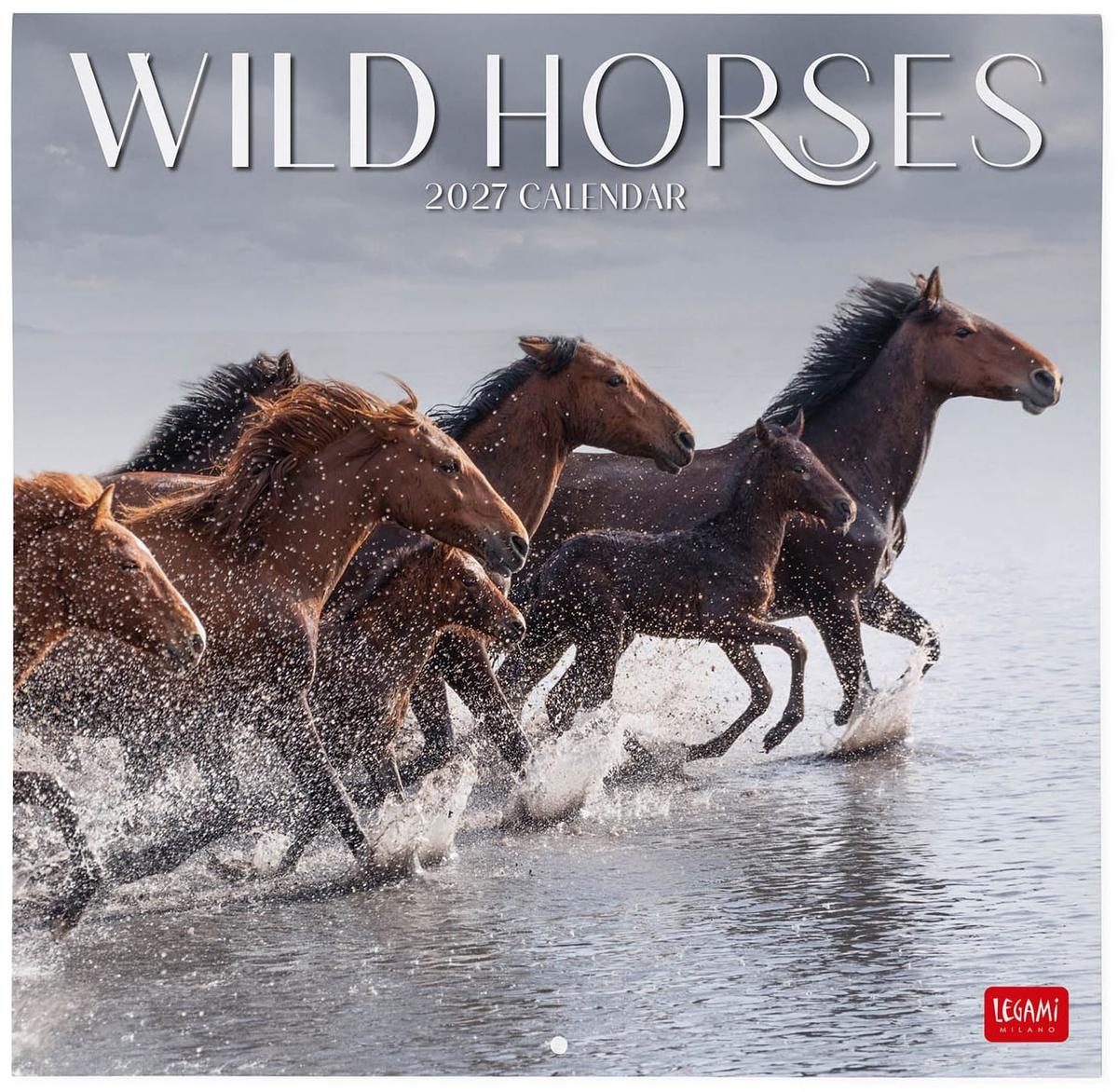Legami Wall Calendar 2027 Wild Horses