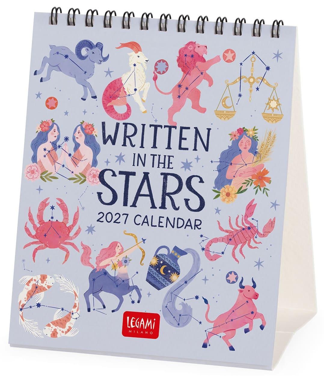 Legami Desk Calendar 2027 Written In Stars