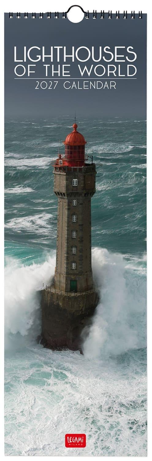 Legami Wall Calendar 2027 Lighthouses Of The World