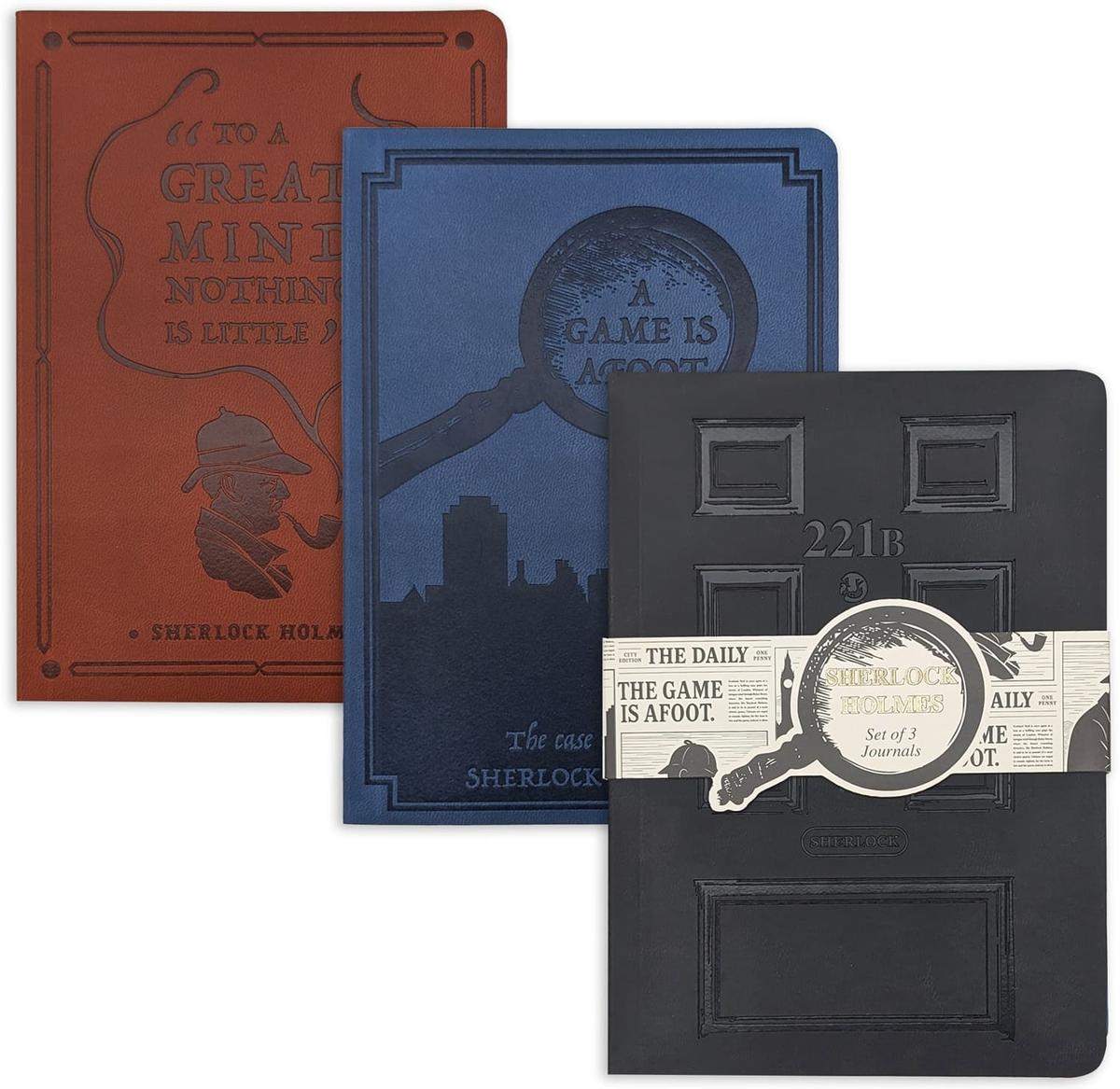 Portico Shelock Holmes Set of 3 B6 Notebooks