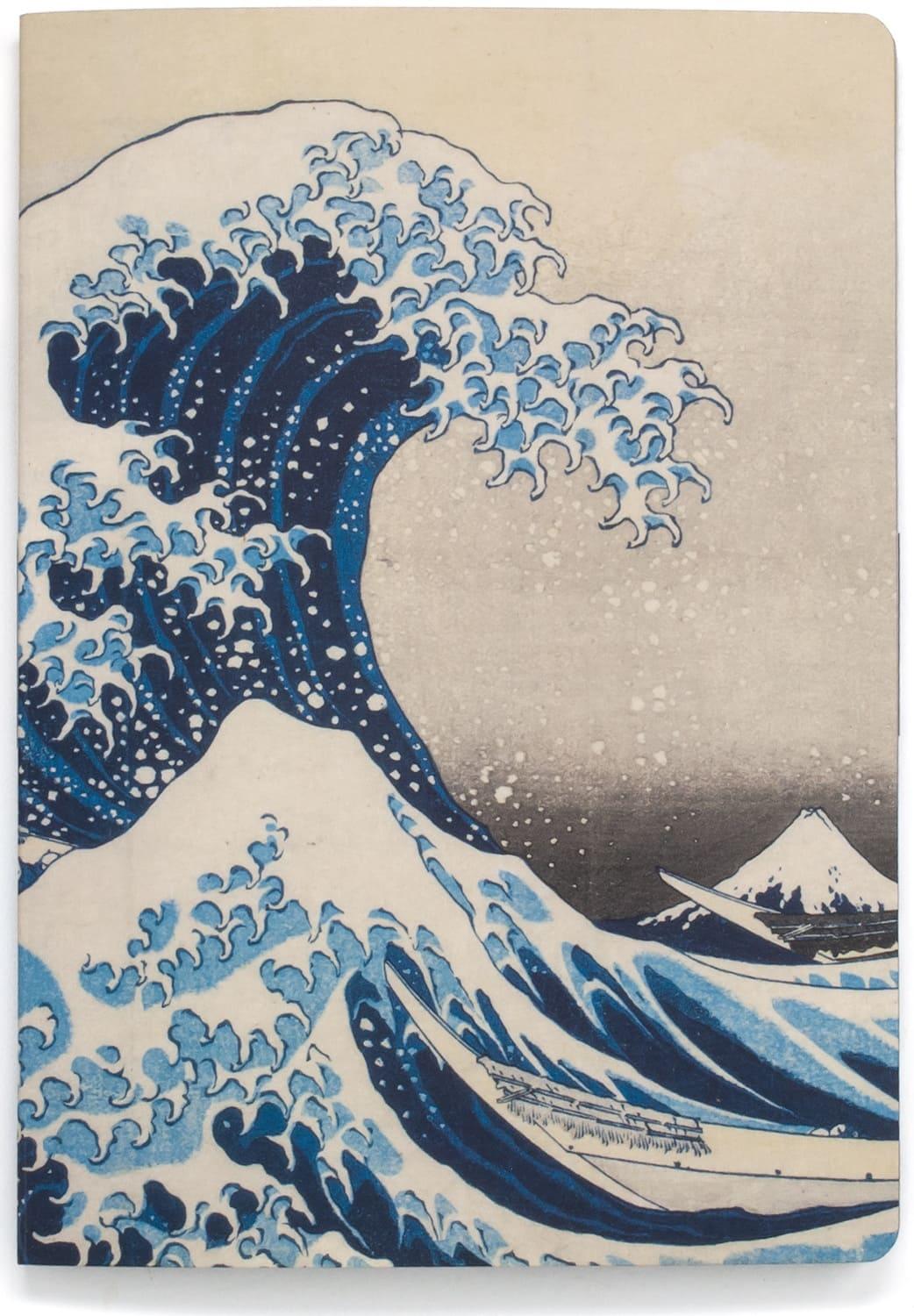 Museums & Galleries A5 Luxury Notebook: Hokausi Wave