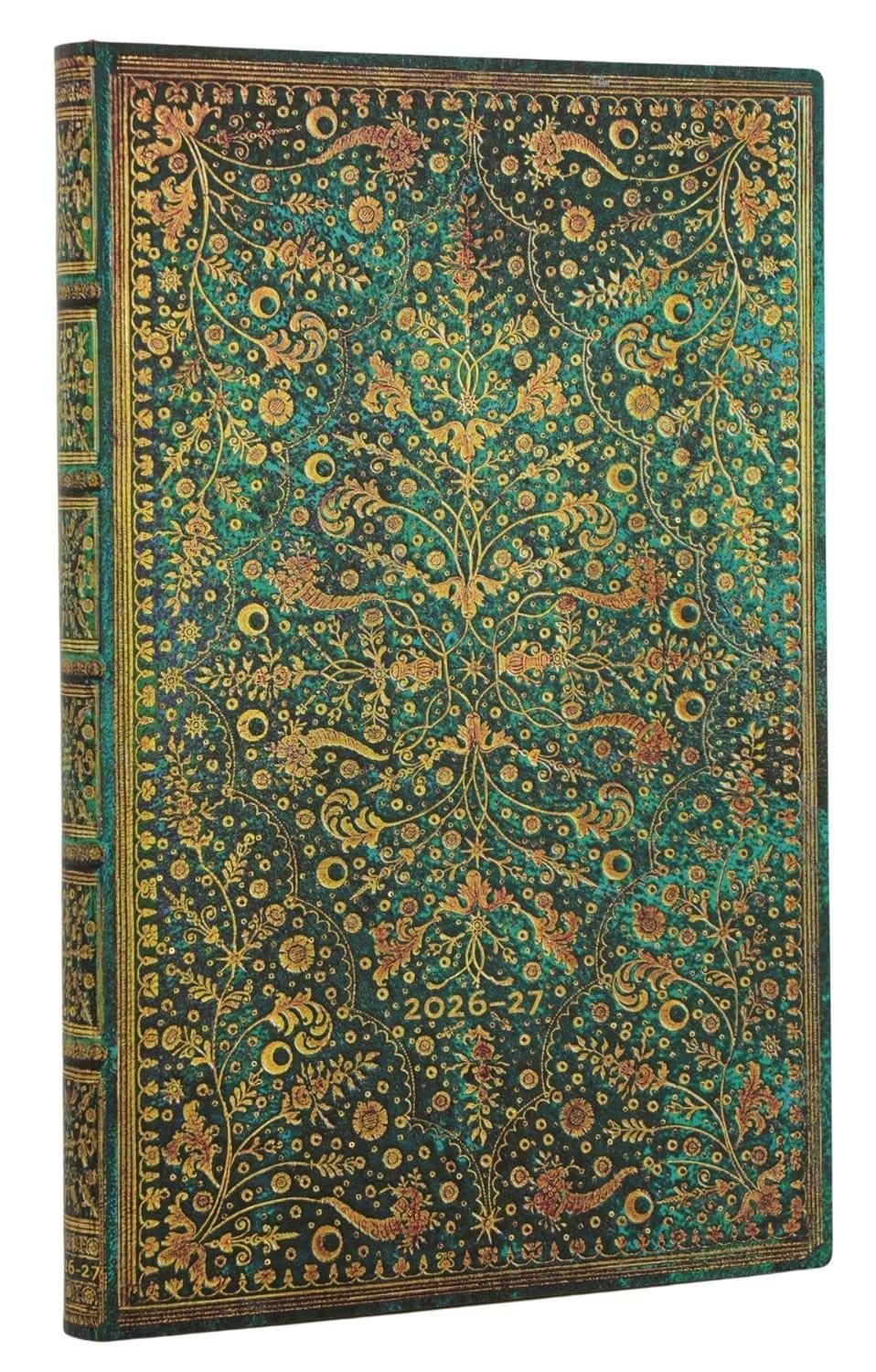 Paperblanks 26/27 Emerald Flower Vertical Maxi