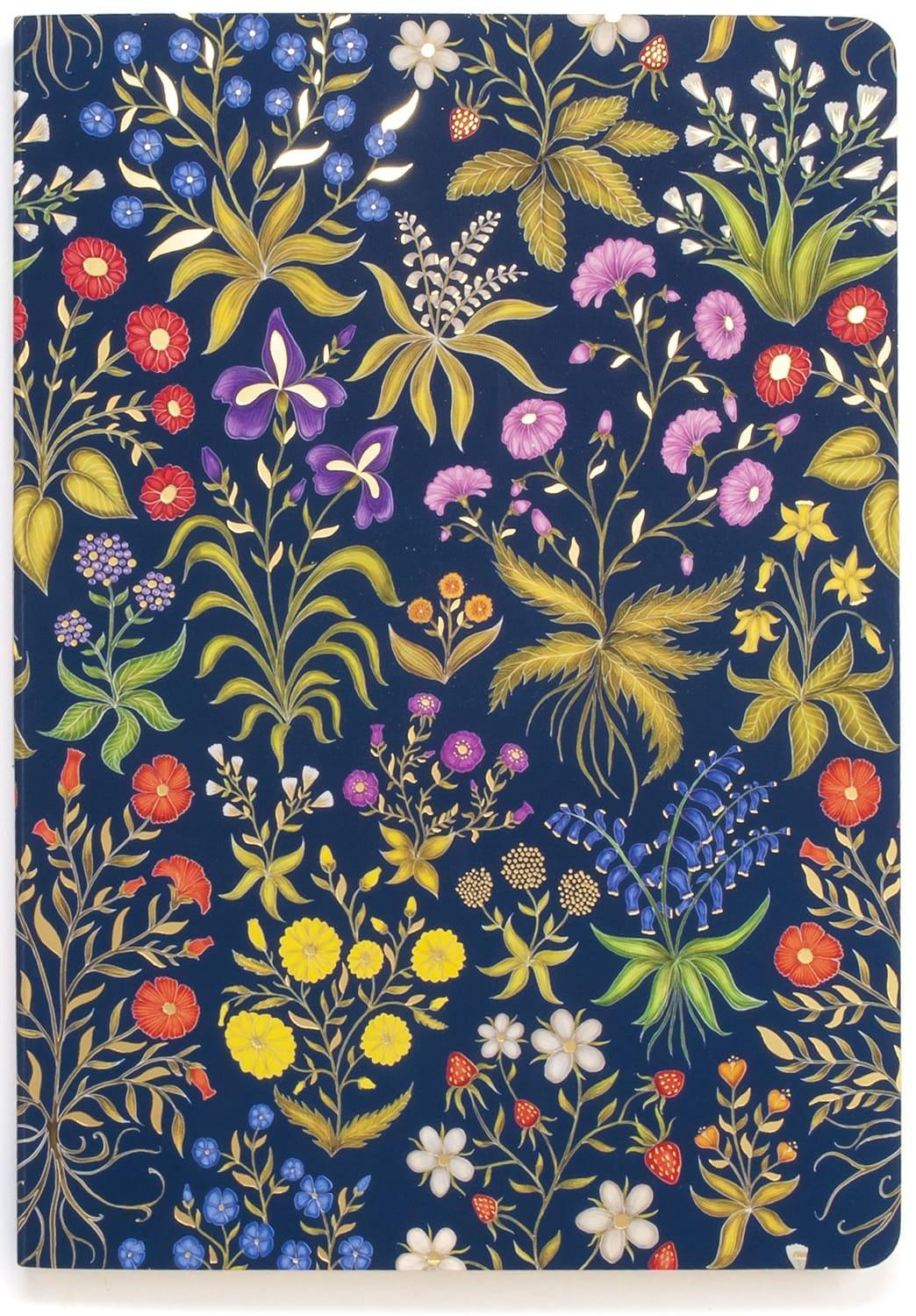 Museums & Galleries A5 Luxury Notebook: Medieval Floral