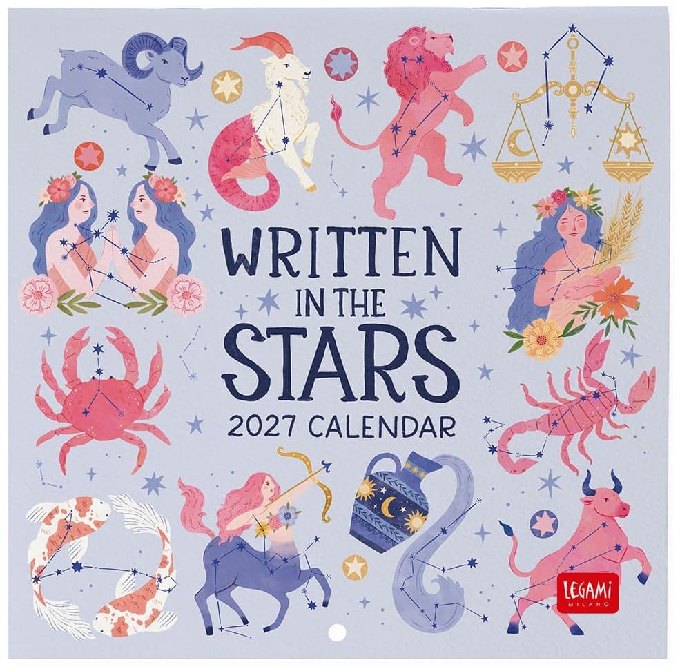 Legami Wall Calendar 2027 Written In Stars