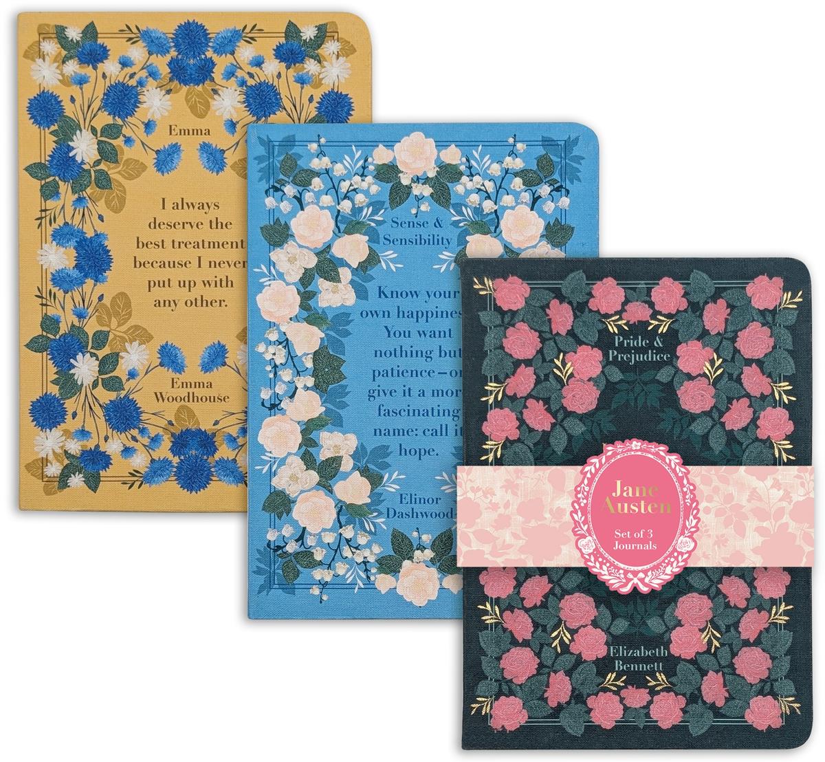 Portico Pride & Prejudice Set of 3 B6 Notebooks