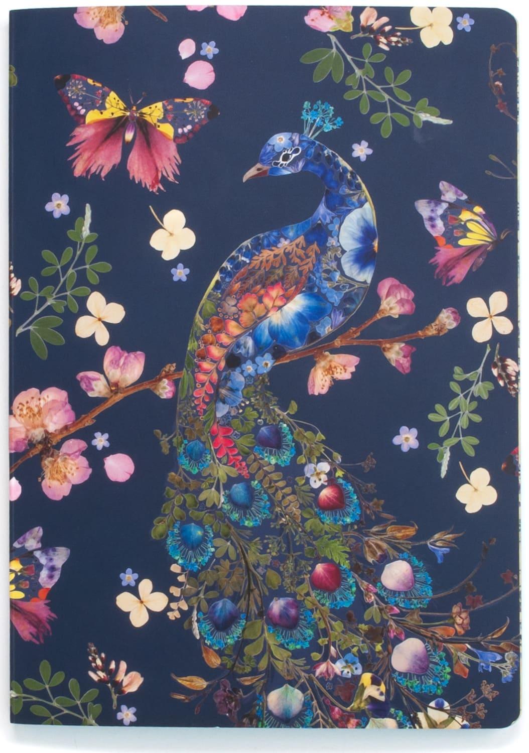 Museums & Galleries A5 Luxury Notebook: Peacock
