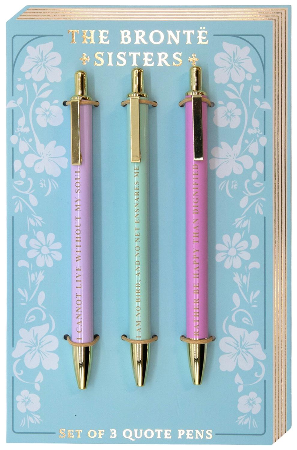 Portico Bronte Sisters Set of 3 Pens