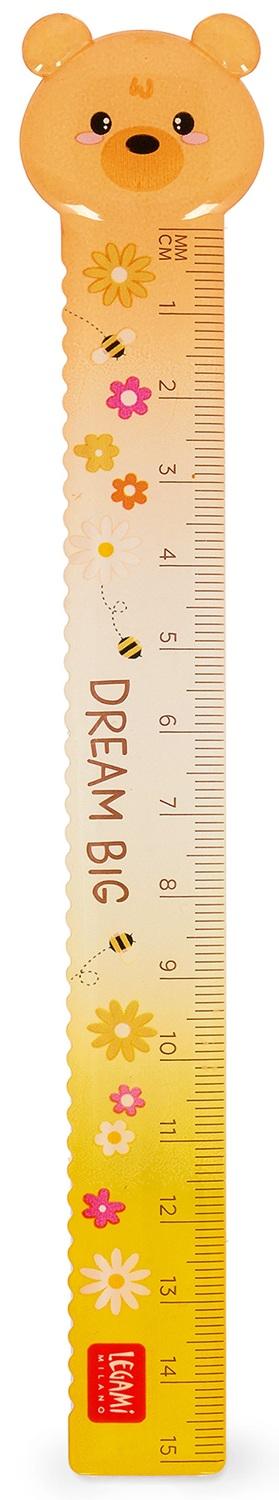 LEGAMI Ruler 15cm - TEDDY BEAR