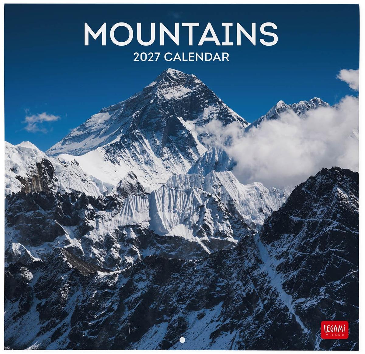 Legami Wall Calendar 2027  Mountains