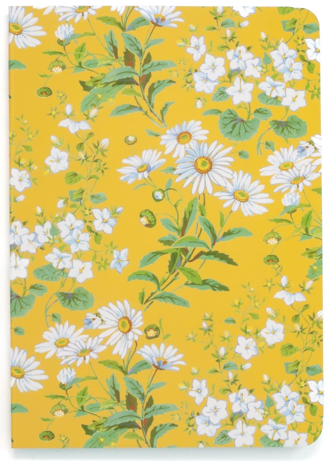 Museums & Galleries A5 Luxury Notebook: Yellow Flowers