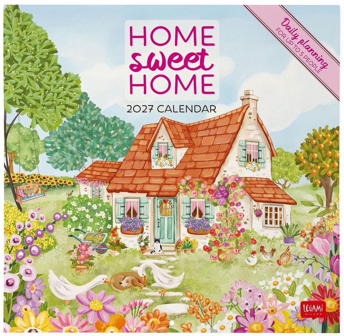 Legami Wall Calendar 2027 Home Sweet Home