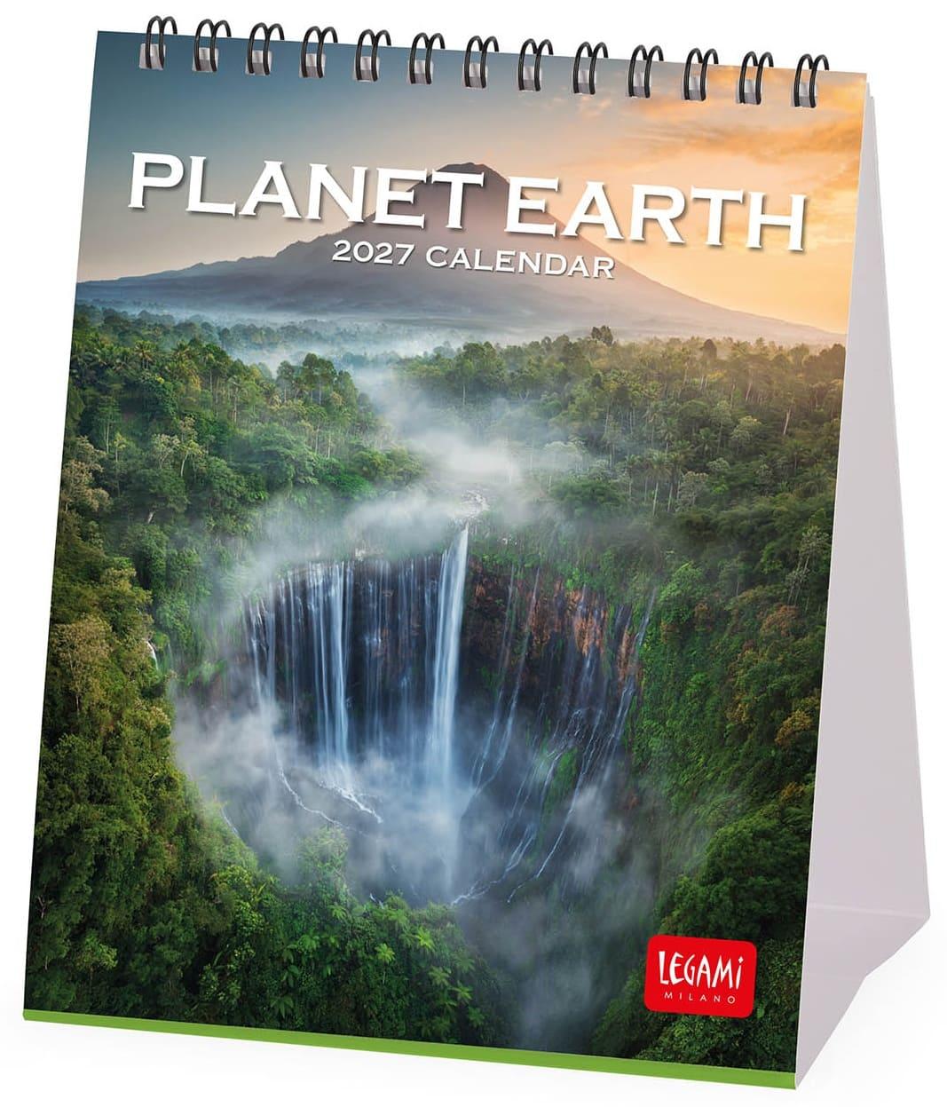 Legami Desk Calendar 2027 Planet Earth