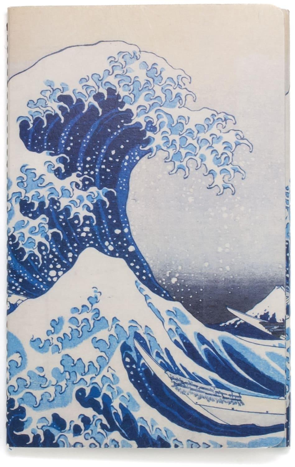 Museums & Galleries Stitched Notebook: Great Wave