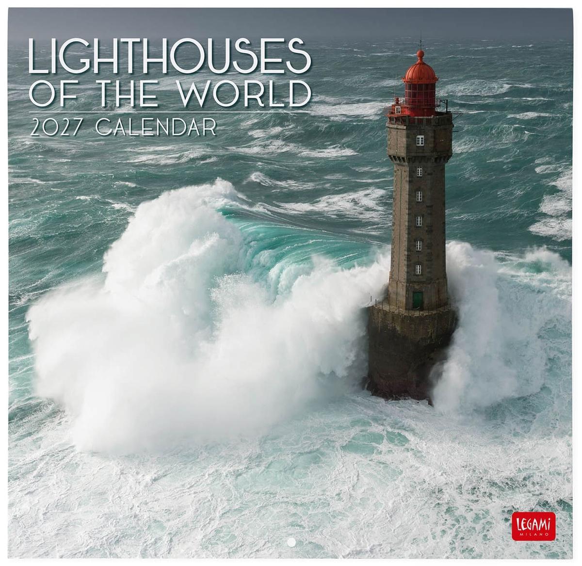 Legami Wall Calendar 2027  Lighthouses