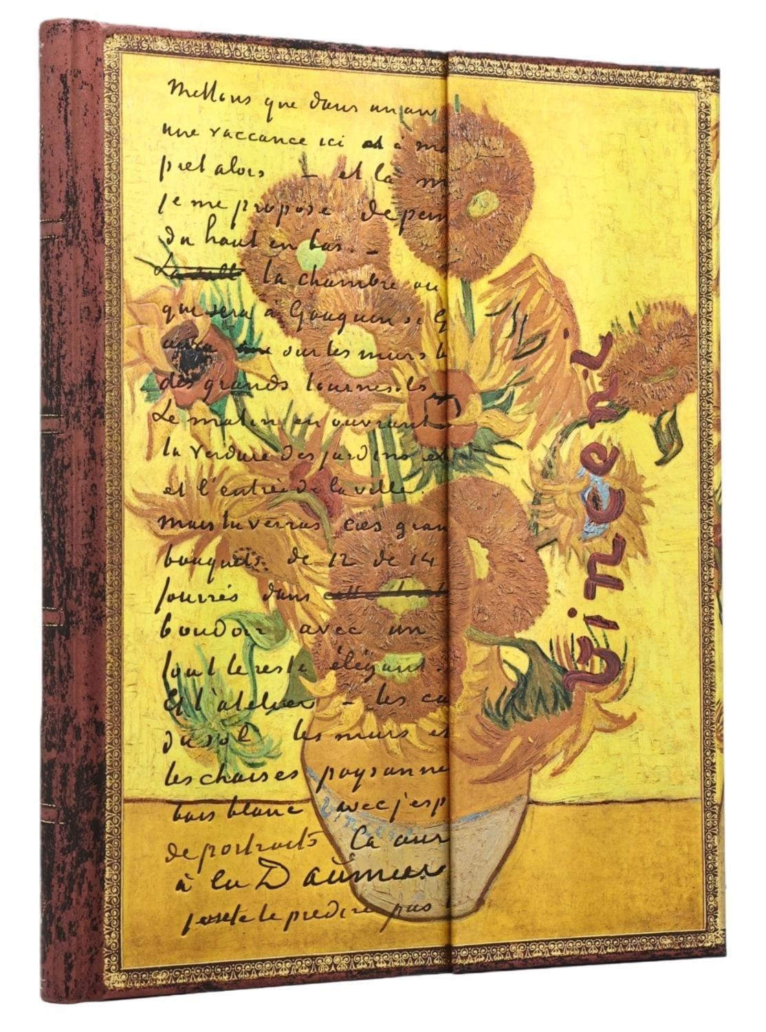 Van Gogh Sunflowers Ultra Lined Hardcover Journal