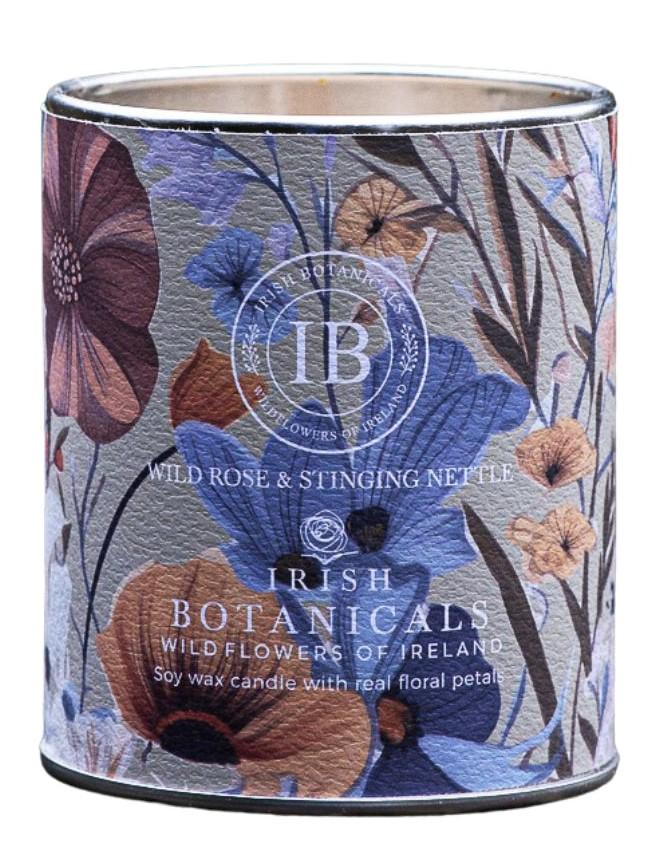 IRISH BOTANCICALS Wild Rose & Stinging Nettle Tin Candle