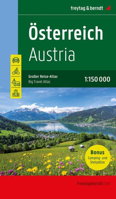 Austria Big Travel Atlas 1:150,000 Hardback