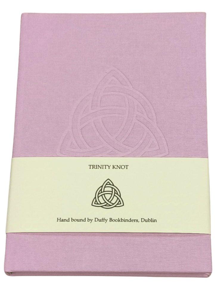 Duffy Bookbinders Pale Pink A5 Trinity Knot Notebook