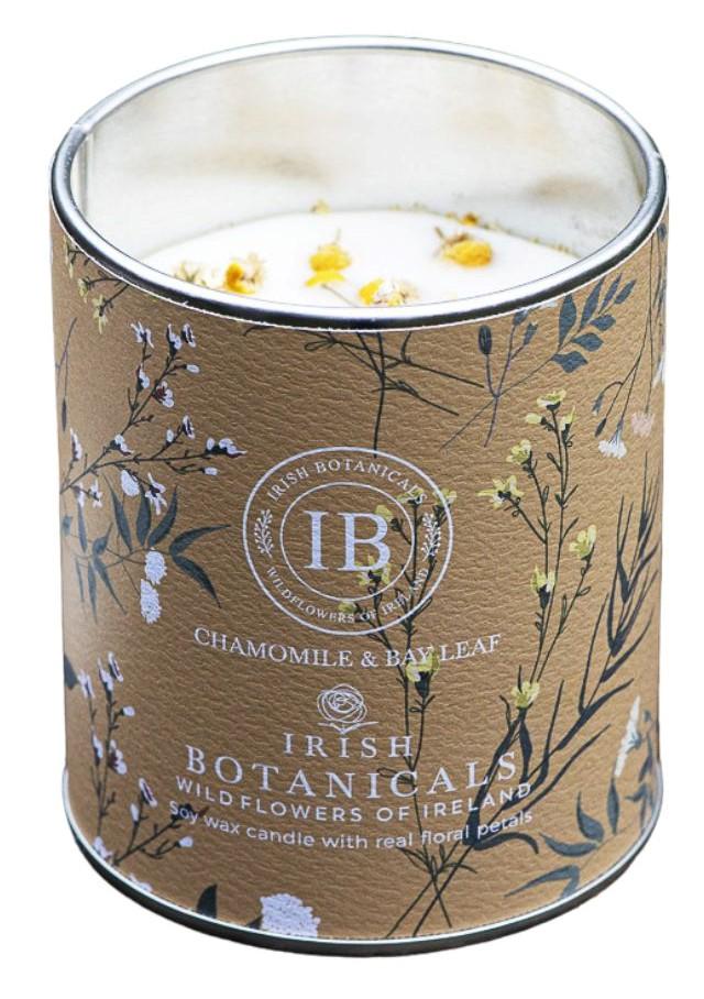 IRISH BOTANICALS Chamomile & Bay Leaf Tin Candle