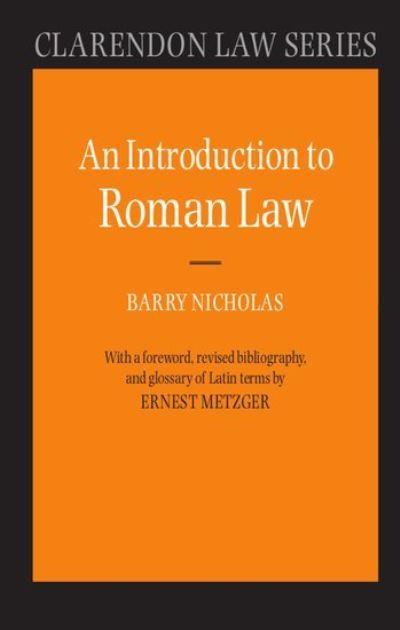 An Introduction To Roman Law