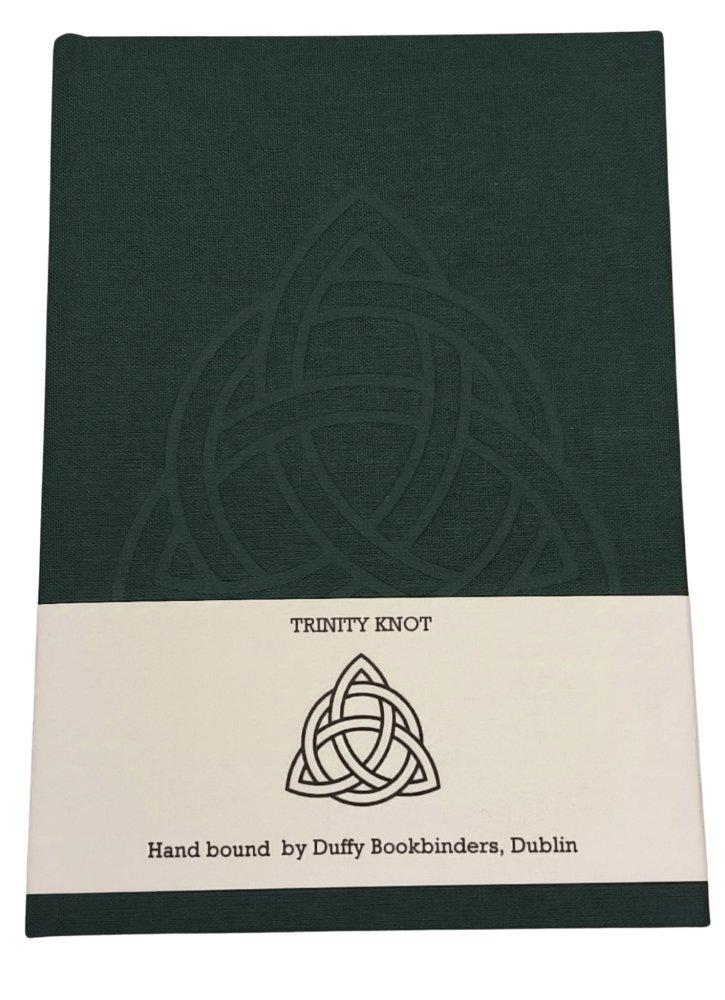 Duffy Bookbinders Green A6 Trinity Knot Notebook