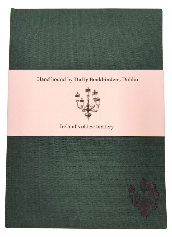 Duffy Bookbinders Green A5 Five Lamps Notebook