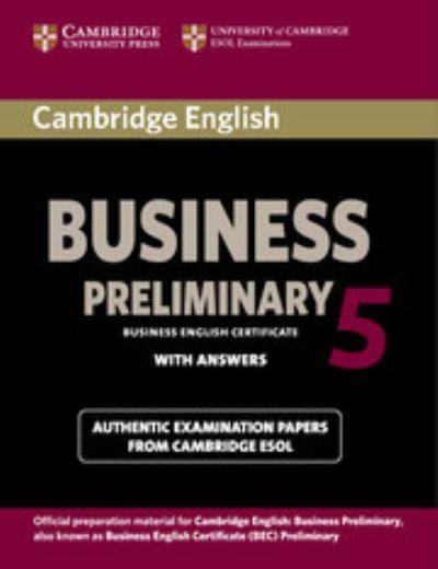 Cambridge English Business Preliminary 5