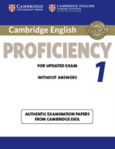 Cambridge English Proficiency 1 For Updated Exam Student's B