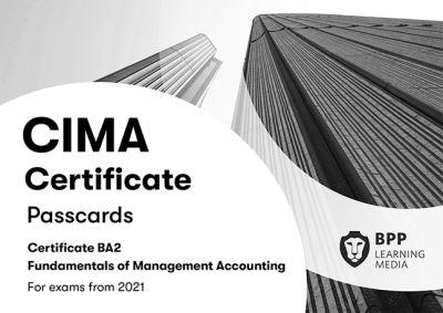 CIMA BA2 Fundamentals of Management Accounting. Passcards