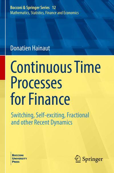 Continuous Time Processes For Finance