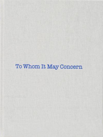 To Whom it May Concern