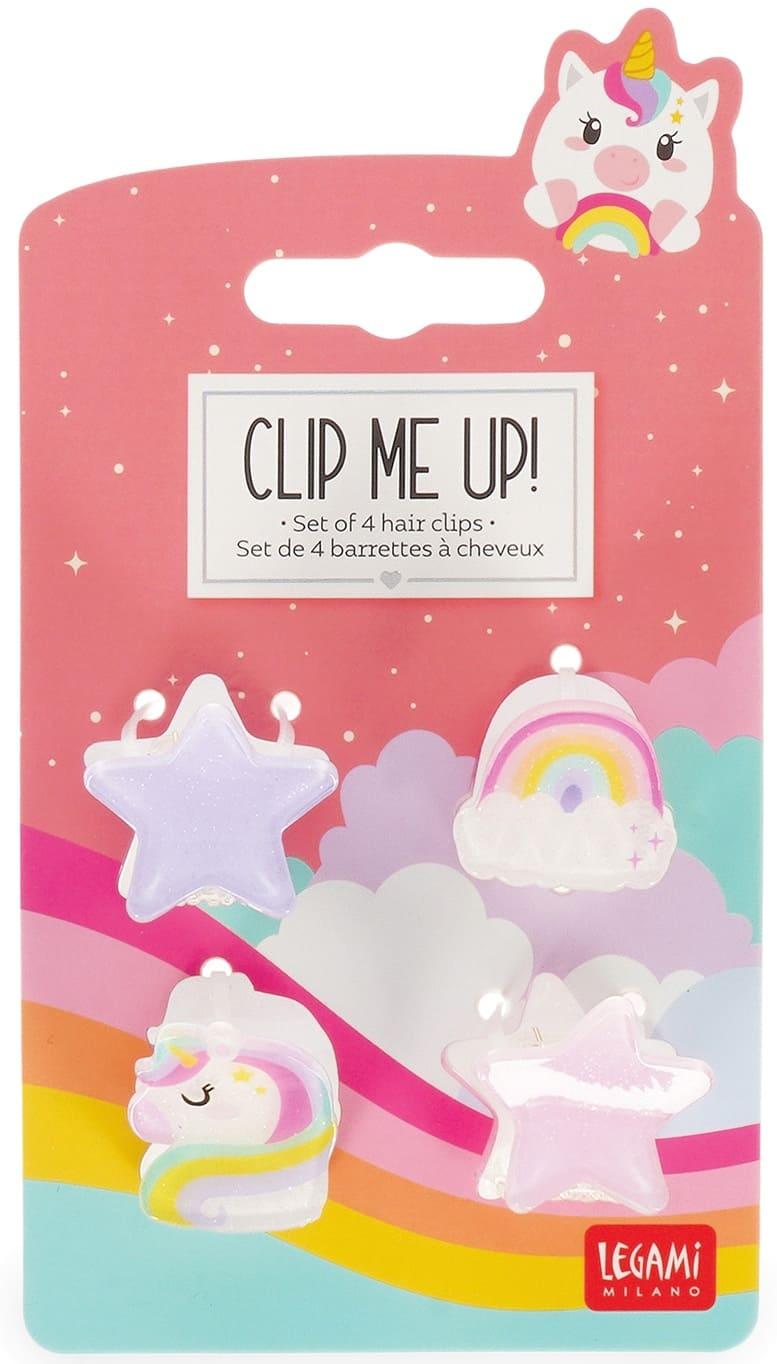 LEGAMI  Mini Hairclips 4 Pack - UNICORN