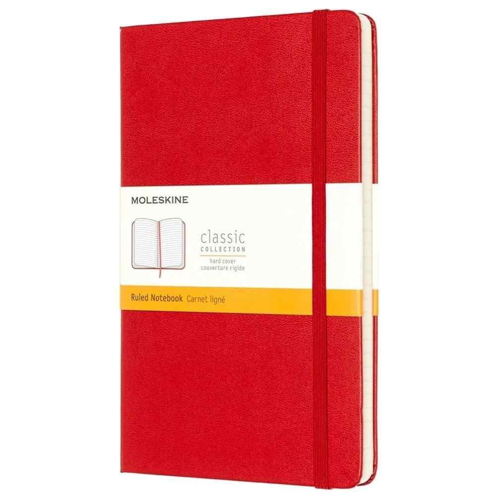 Moleskine Notebook Large Ruled Red Hard Cover