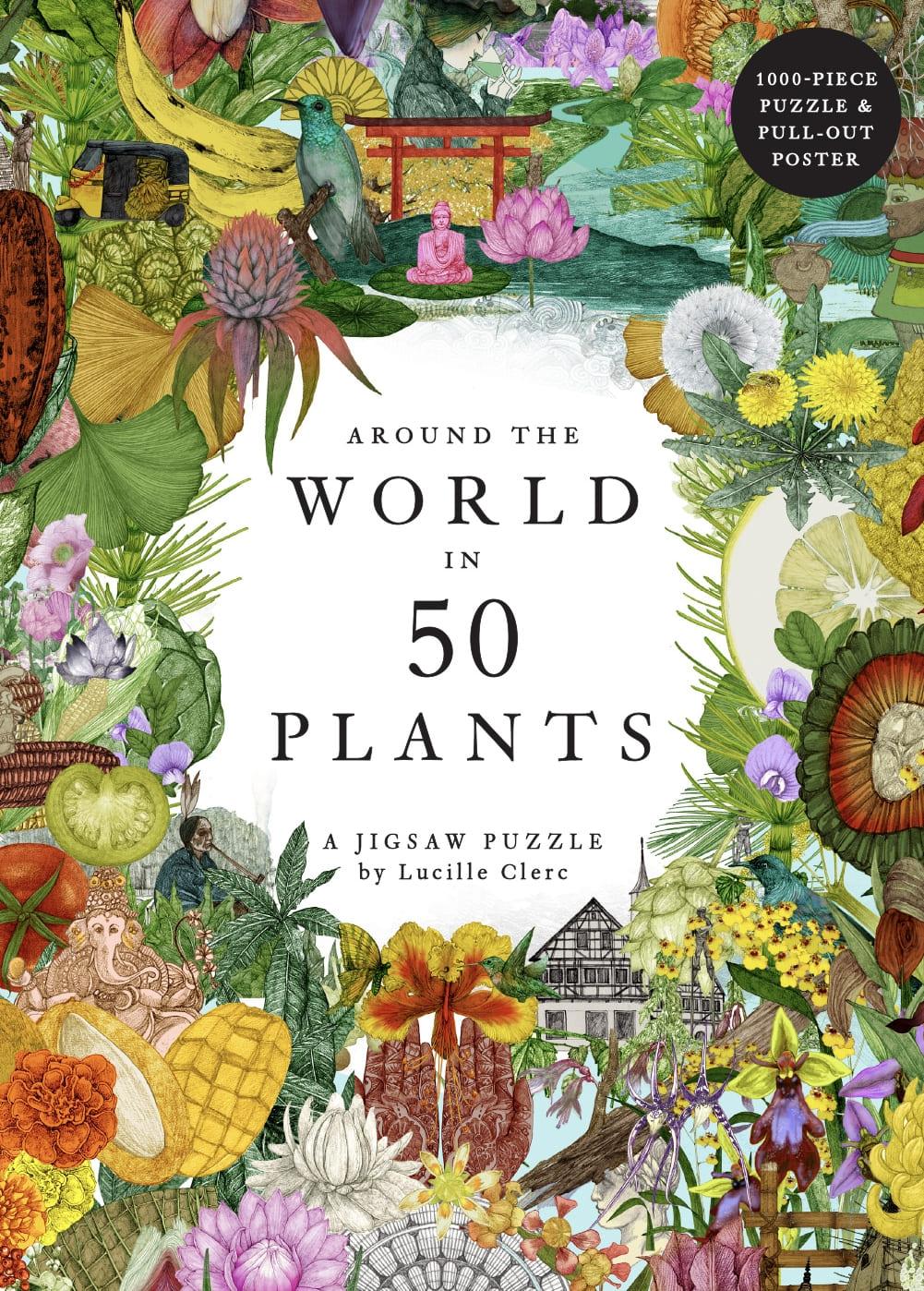 Laurence King Around the World in 50 Plants 1000 Piece Puzzl