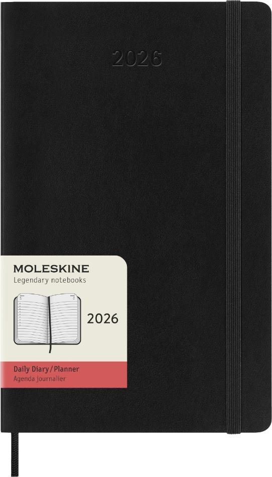Moleskine 12 Month Daily Large Planner Black Soft Cover