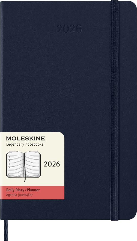 Moleskine 12 Month Daily Large Planner Blue Hard Cover