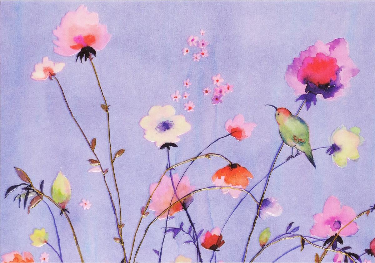 Peter Pauper 14 Pack Note Cards  Lavender Wildflowers