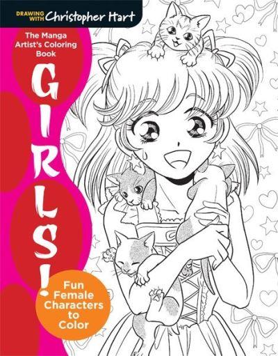 The Manga Artist's Coloring Book: Girls