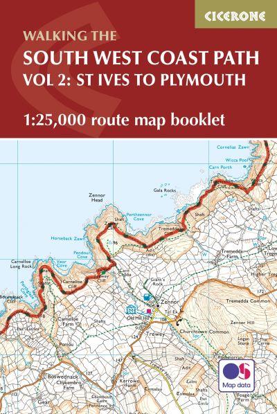 South West Coast Path Map Booklet - Vol 2: St Ives To Plymou