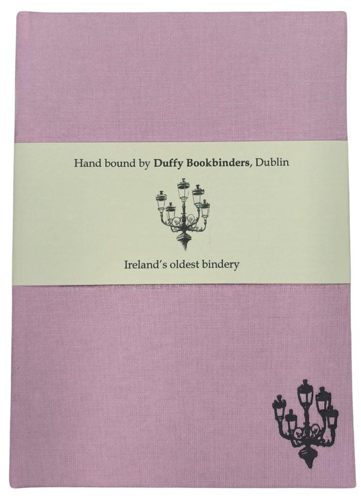 Duffy Bookbinders Pale Pink A5 Five Lamps Notebook