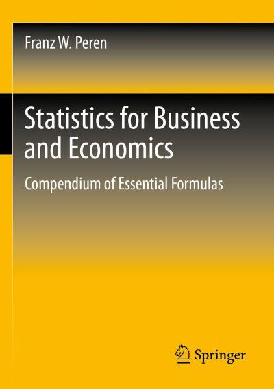 Statistics For Business and Economics