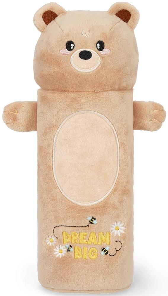 LEGAMI Soft Plush Pencil Case - TEDDY BEAR