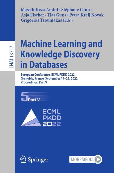 Machine Learning and Knowledge Discovery in Databases Part V