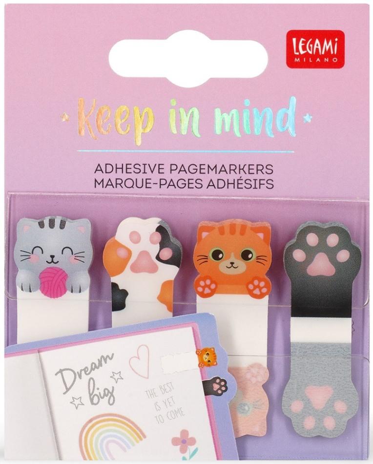 LEGAMI BTS ADHESIVE PAGEMARKERS - KITTY