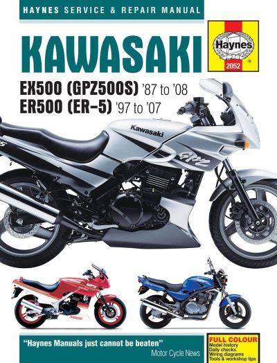 Kawasaki EX500 (GPZ500S) & ER500 (ER-5) Service and Repair M