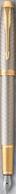 Parker Im Premium Warm Silver/Gold Finish Fountain Pen